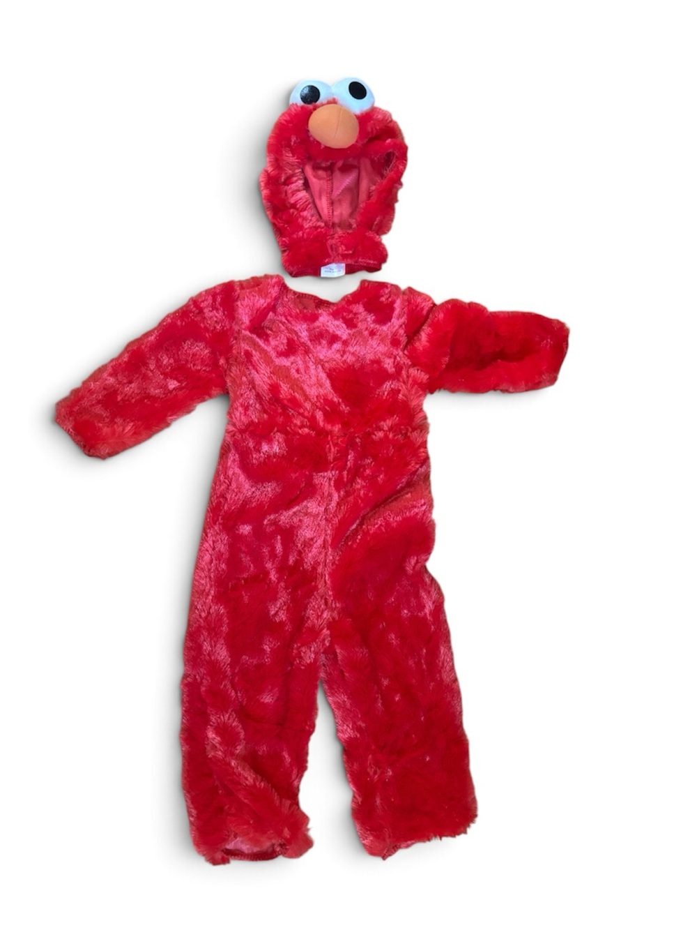 Sesame Street Red Elmo Fuzzy Onesie Costume with Hood-- 12-18M